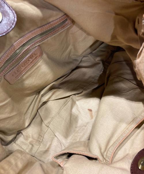 DRAGON（ドラゴン）DRAGON (ドラゴン) メッシュレザーバッグ ブラウンの古着・服飾アイテム