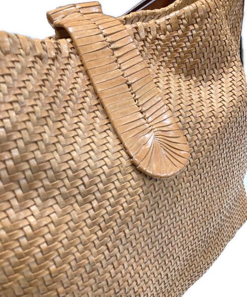 DRAGON（ドラゴン）DRAGON (ドラゴン) メッシュレザーバッグ ブラウンの古着・服飾アイテム