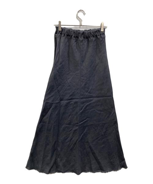 BEARDSLEY（ビアズリー）BEARDSLEY (ビアズリー) リネンバイヤススカート グレー サイズ:Freeの古着・服飾アイテム