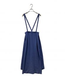 HAVEL studio（ハーヴェル スタジオ）の古着「TA/PE SUSPENDERS SKIRT」｜ブルー