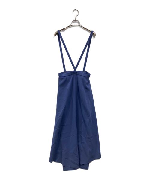 HAVEL studio（ハーヴェル スタジオ）HAVEL studio (ハーヴェル スタジオ) TA/PE SUSPENDERS SKIRT ブルー サイズ:36の古着・服飾アイテム