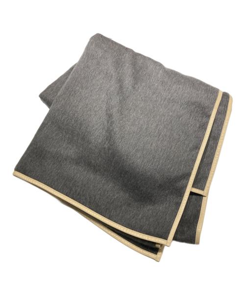 ASAUCE MELER（アソースメレ）ASAUCE MELER (アソースメレ) レザートリム アルパカストール ブラウンの古着・服飾アイテム