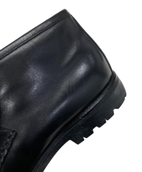 GUCCI（グッチ）GUCCI (グッチ) ホースビットモカシンブーツ ブラック サイズ:37 1/2の古着・服飾アイテム