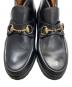 中古・古着 GUCCI (グッチ) ホースビットモカシンブーツ ブラック サイズ:37 1/2：12000円