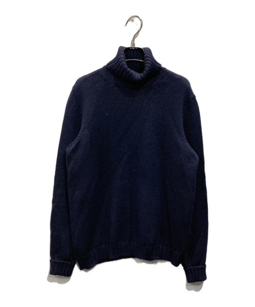 ROBERTO COLLINA（ロベルトコリーナ）ROBERTO COLLINA (ロベルトコリーナ) タートルネックニット ネイビー サイズ:48の古着・服飾アイテム