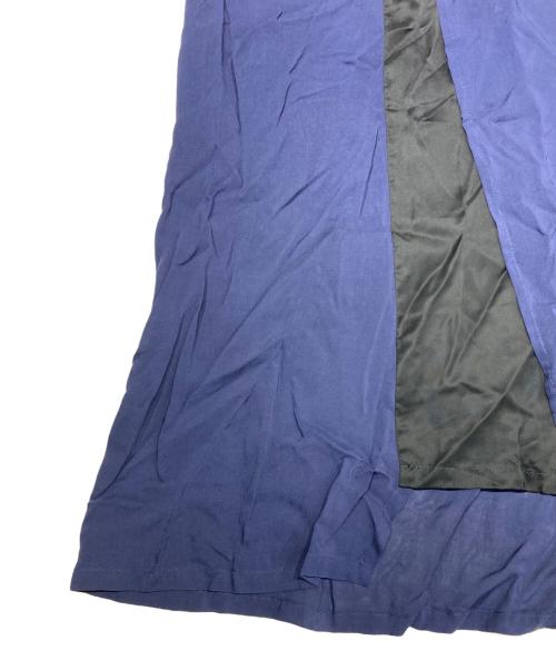 Y's（ワイズ）Y's (ワイズ) レーヨンギャザースカート ネイビー サイズ:2の古着・服飾アイテム