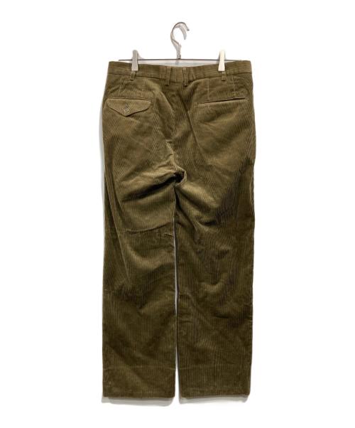 Burberry's（バーバリー）Burberry's (バーバリーズ) ツータックコーデュロイパンツ オリーブ サイズ:W88の古着・服飾アイテム