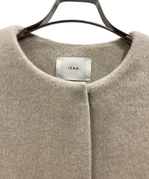 IENA（イエナ）IENA (イエナ) ラムウールノーカラーコート ベージュ サイズ:36の古着・服飾アイテム