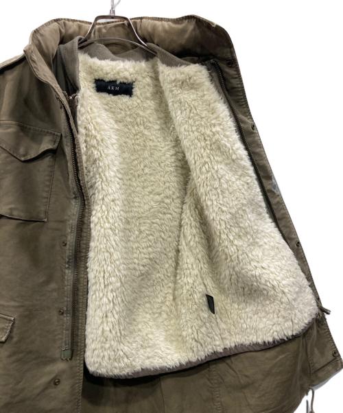 AKM（エーケーエム）AKM (エーケーエム) ライナーベスト付ミリタリージャケット カーキ サイズ:XLの古着・服飾アイテム