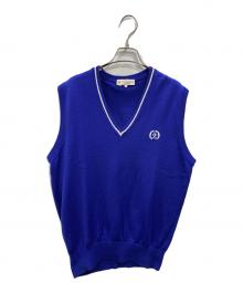 Christian Dior Sports（クリスチャン ディオールスポーツ）の古着「ニットベスト」｜ブルー