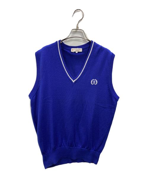 Christian Dior Sports（クリスチャン ディオールスポーツ）Christian Dior Sports (クリスチャン ディオールスポーツ) ニットベスト ブルー サイズ:SIZE Lの古着・服飾アイテム