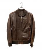 Schottショット）の古着「レザーブルゾン」｜ブラウン
