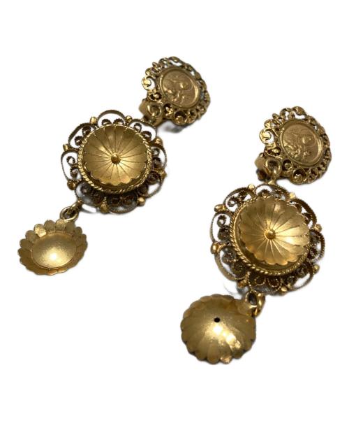 DOLCE & GABBANA（ドルチェ＆ガッバーナ）DOLCE & GABBANA (ドルチェ＆ガッバーナ) 両耳セットイヤリング ゴールドの古着・服飾アイテム