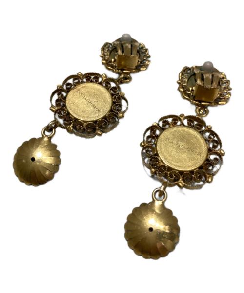 DOLCE & GABBANA（ドルチェ＆ガッバーナ）DOLCE & GABBANA (ドルチェ＆ガッバーナ) 両耳セットイヤリング ゴールドの古着・服飾アイテム