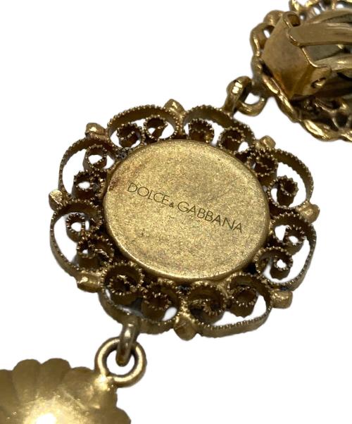 DOLCE & GABBANA（ドルチェ＆ガッバーナ）DOLCE & GABBANA (ドルチェ＆ガッバーナ) 両耳セットイヤリング ゴールドの古着・服飾アイテム