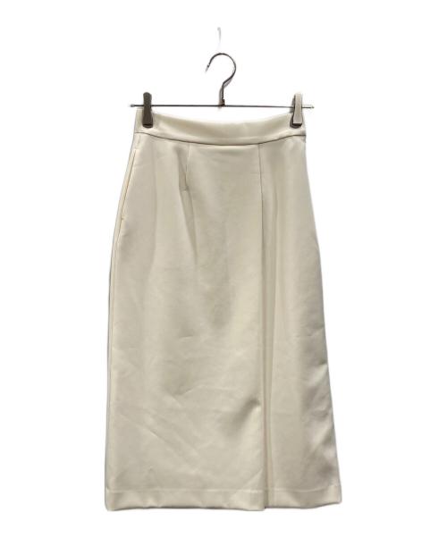 SOEJU（ソージュ）SOEJU (ソージュ) ストレッチファインロングタイトスカート アイボリー サイズ:Sの古着・服飾アイテム