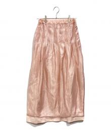 machatt（マチャット）の古着「オーガンジーレイヤードスカート」｜ピンク