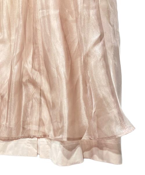 machatt（マチャット）machatt (マチャット) オーガンジーレイヤードスカート ピンク サイズ:Fの古着・服飾アイテム