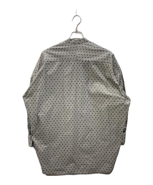 machatt（マチャット）machatt (マチャット) ドット柄チュニックブラウス グレー サイズ:Fの古着・服飾アイテム