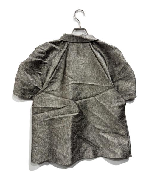 machatt（マチャット）machatt (マチャット) メタリックパフスリーブブラウス カーキ サイズ:Freeの古着・服飾アイテム