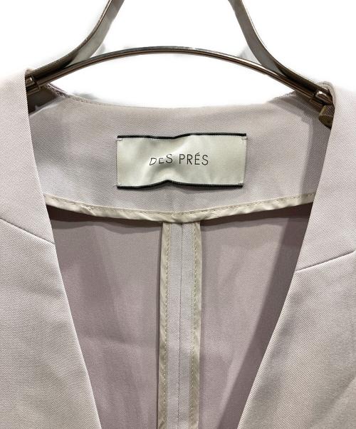 DES PRES（デ プレ）DES PRES (デ プレ) ノーカラージャケット グレー サイズ:36の古着・服飾アイテム