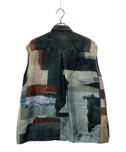 Ameri（アメリ）AMERI (アメリ) N/Sシアーシャツ グリーン サイズ:Fの古着・服飾アイテム