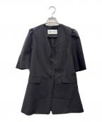 BABYLONEバビロン）の古着「パフスリーブ五分袖ジャケット」｜ブラック