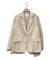 BALLSEY（ボールジィ）の古着「ハイゲージカノコ 1Bテーラードジャケット」｜ベージュ