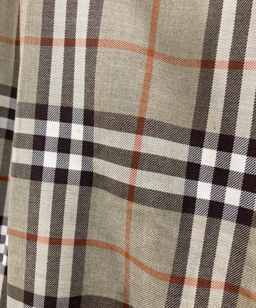 Burberry's（バーバリー）Burberry's (バーバリーズ) ノバチェックウールスカート カーキ サイズ:Freeの古着・服飾アイテム