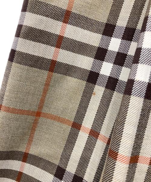 Burberry's（バーバリー）Burberry's (バーバリーズ) ノバチェックウールスカート カーキ サイズ:Freeの古着・服飾アイテム