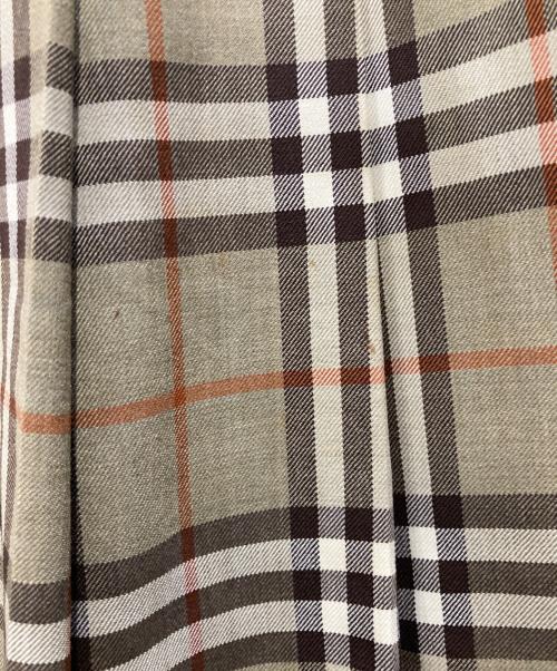 Burberry's（バーバリー）Burberry's (バーバリーズ) ノバチェックウールスカート カーキ サイズ:Freeの古着・服飾アイテム