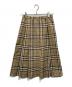 Burberry's（バーバリーズ）の古着「ノバチェックウールスカート」｜カーキ