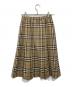 Burberry's (バーバリーズ) ノバチェックウールスカート カーキ サイズ:Free：6000円