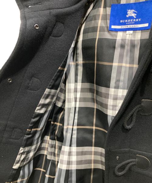 BURBERRY BLUE LABEL（バーバリーロンドンブルーレーベル）BURBERRY BLUE LABEL (バーバリーロンドンブルーレーベル) ダッフルコート ブラック サイズ:Mの古着・服飾アイテム