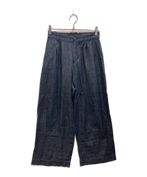 KAGURE（カグレ）kagure (カグレ) コットンリネンデニムパンツ インディゴ サイズ:SIZE 2の古着・服飾アイテム
