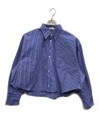 FASHIRUファシル）の古着「Bias pocket check shirts」｜ブルー