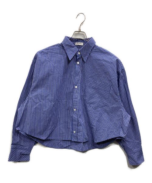 FASHIRU（ファシル）FASHIRU (ファシル) Bias pocket check shirts ブルー サイズ:不明の古着・服飾アイテム