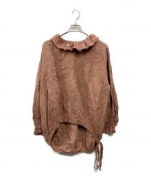 ISTIST（イストイスト）の古着「リネンブラウス」｜ブラウン