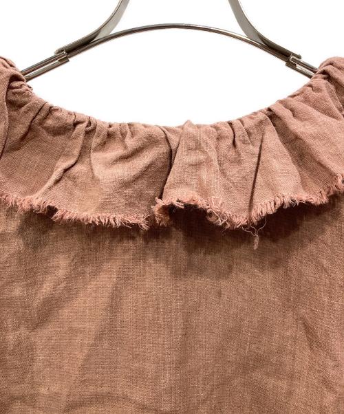 ISTIST（イストイスト）ISTIST (イストイスト) リネンブラウス ブラウン サイズ:Freeの古着・服飾アイテム