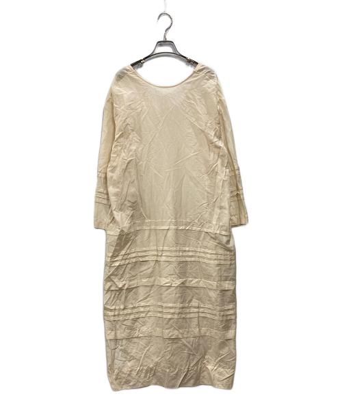 Heriter（エリテ）HERITER (エリテ) シアーコットンシルクワンピース アイボリー サイズ:38の古着・服飾アイテム