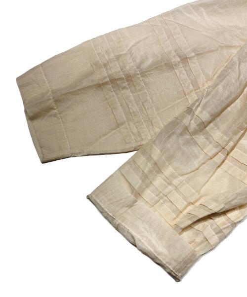 Heriter（エリテ）HERITER (エリテ) シアーコットンシルクワンピース アイボリー サイズ:38の古着・服飾アイテム