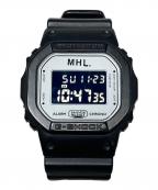CASIO×MHLカシオ×エムエイチエル）の古着「腕時計」｜ブラック