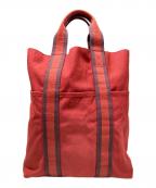 HERMESエルメス）の古着「フールトゥカバストートバッグ」｜レッド