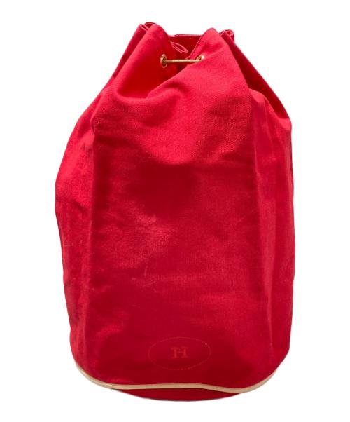 HERMES（エルメス）HERMES (エルメス) ポロションミルルキャンバスショルダーバッグ レッド サイズ:-の古着・服飾アイテム