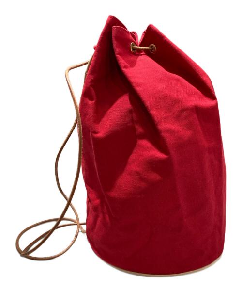 HERMES（エルメス）HERMES (エルメス) ポロションミルルキャンバスショルダーバッグ レッド サイズ:-の古着・服飾アイテム