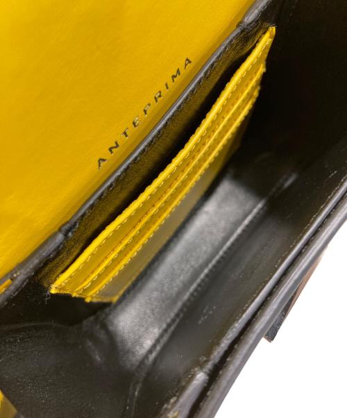 ANTEPRIMA（アンテプリマ）ANTEPRIMA (アンテプリマ) ターンロックレザーミニショルダーバッグ イエローの古着・服飾アイテム
