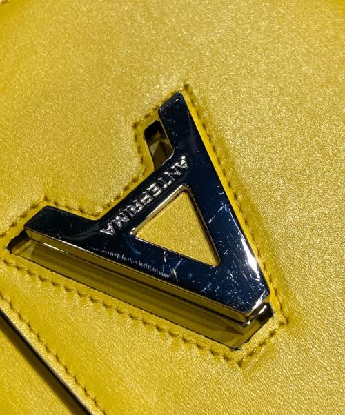 ANTEPRIMA（アンテプリマ）ANTEPRIMA (アンテプリマ) ターンロックレザーミニショルダーバッグ イエローの古着・服飾アイテム