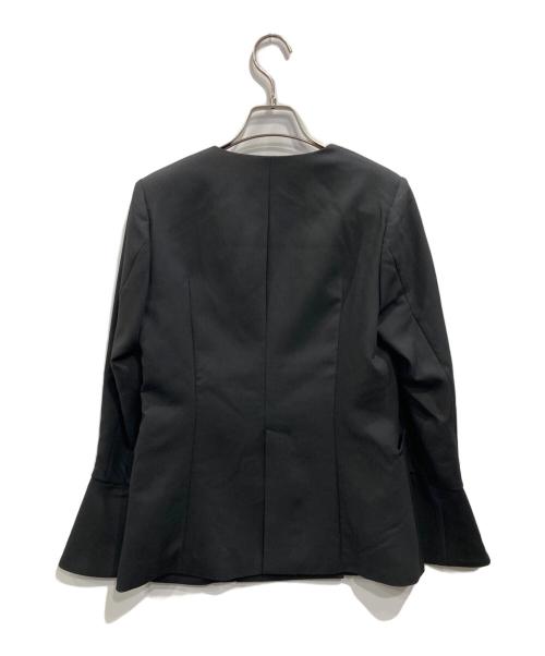 ETRE TOKYO（エトレトウキョウ）ETRE TOKYO (エトレトウキョウ) ノーカラーダブルブレストジャケット ブラック サイズ:Sの古着・服飾アイテム