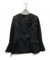 ETRE TOKYO（エトレトウキョウ）の古着「ノーカラーダブルブレストジャケット」｜ブラック
