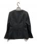 ETRE TOKYO (エトレトウキョウ) ノーカラーダブルブレストジャケット ブラック サイズ:S：19000円